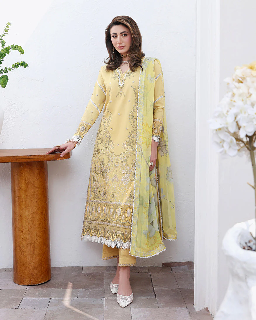 Roheenaz Floral Reveire Lawn – Summer Glow