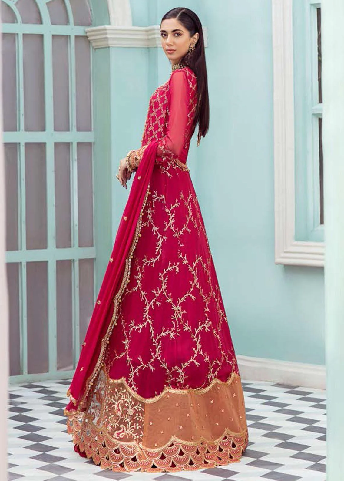 Roheenaz Kalidaar Luxury Chiffon Collection 2022 – RCH-22-05 - Image 4