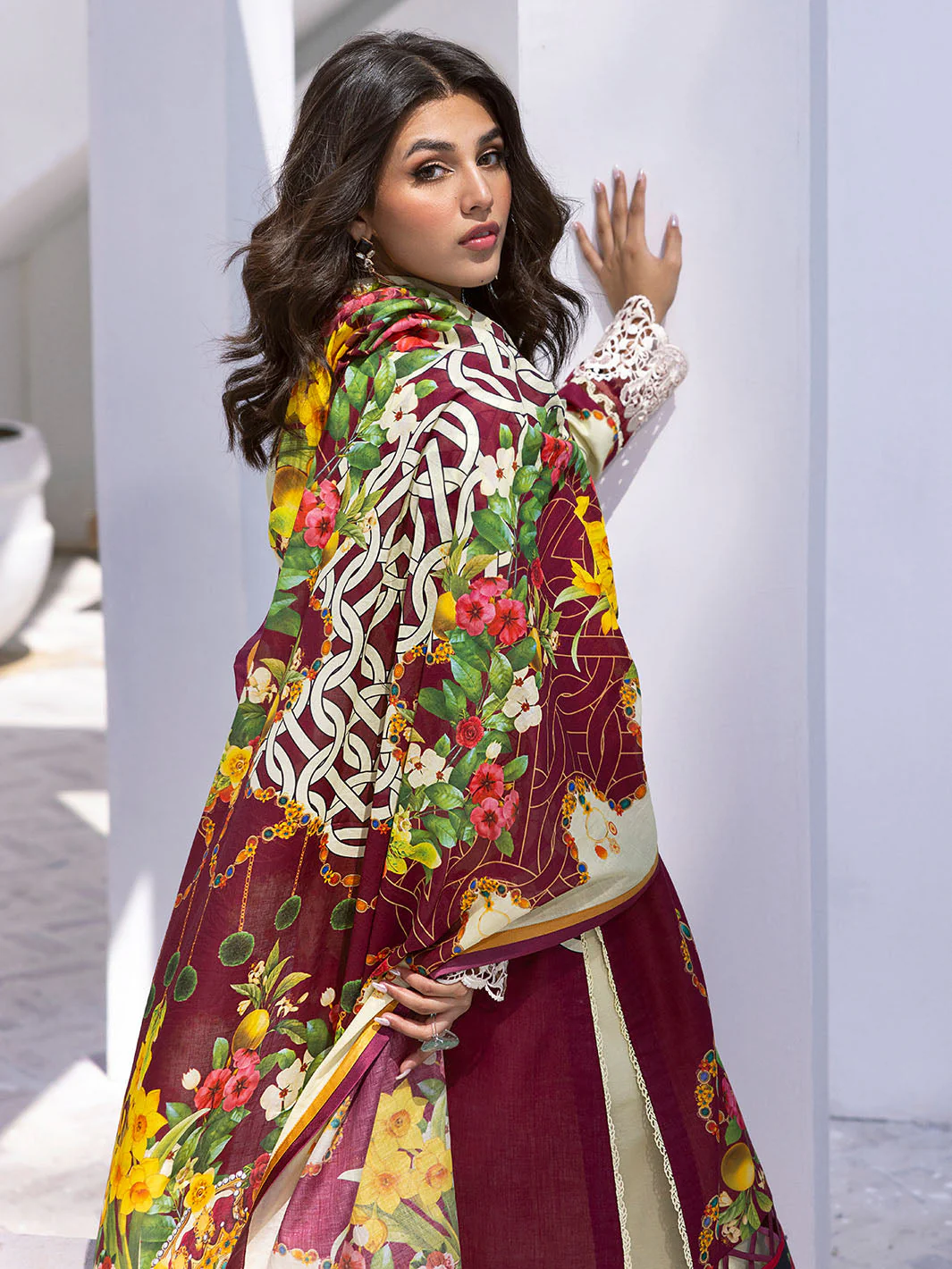 Roheenaz Leya Lawn Collection 2024 – Driftwood Delight - Image 5