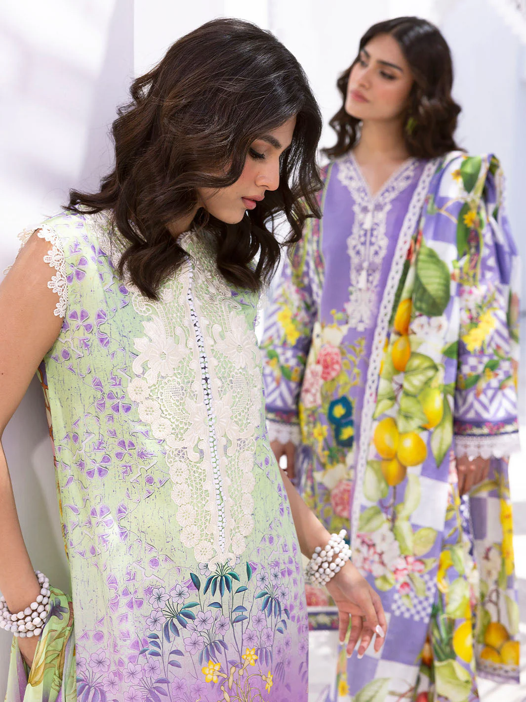 Roheenaz Leya Lawn Collection 2024 – Hibiscus Bloom - Image 5