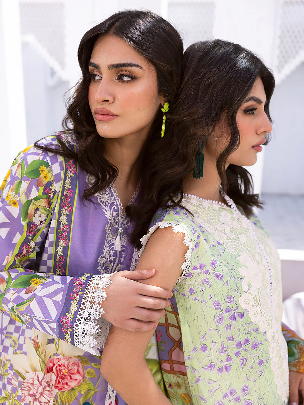Roheenaz Leya Lawn Collection 2024 – Hibiscus Bloom - Image 8