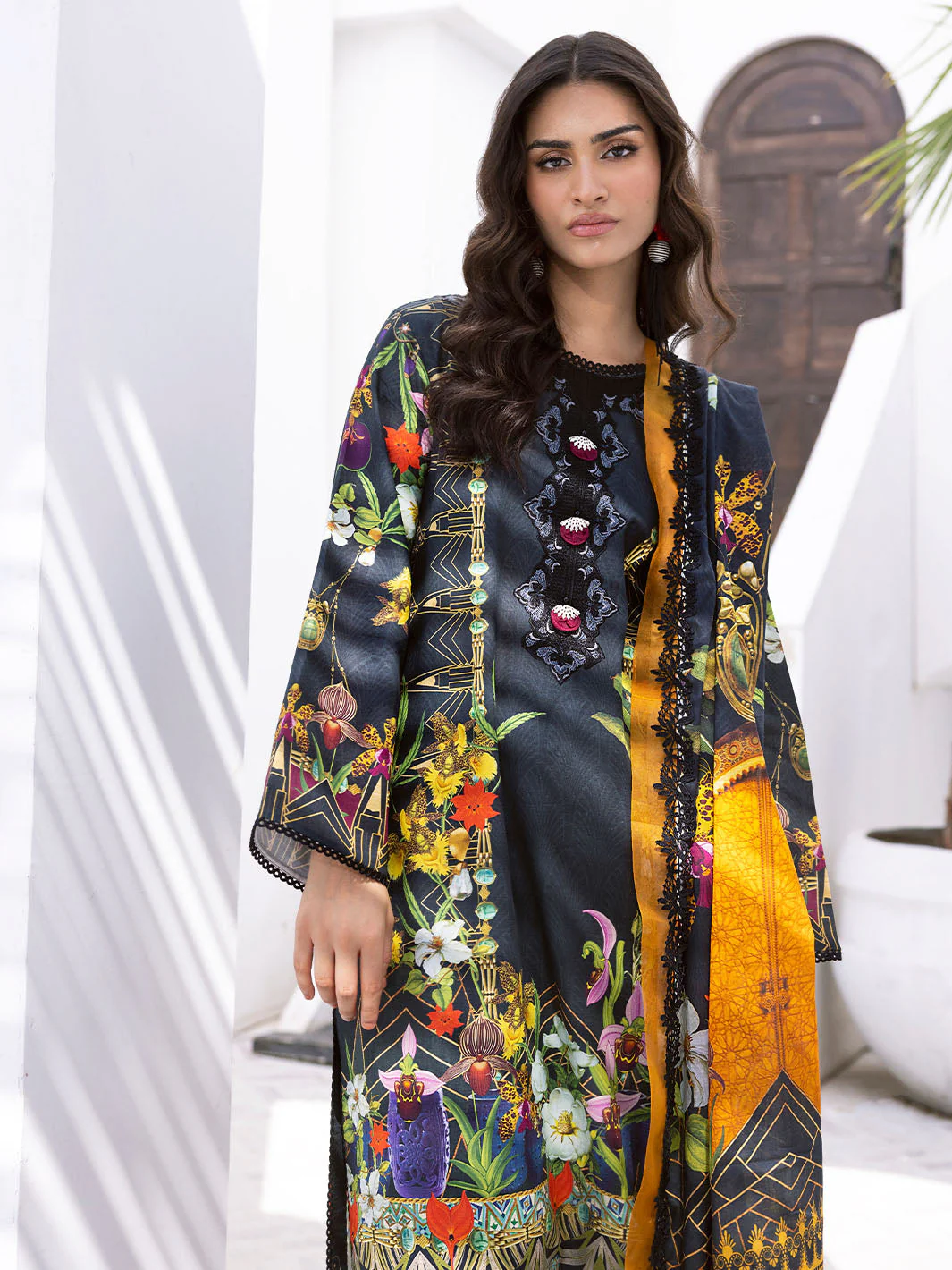 Roheenaz Leya Lawn Collection 2024 – Palm Frond - Image 6