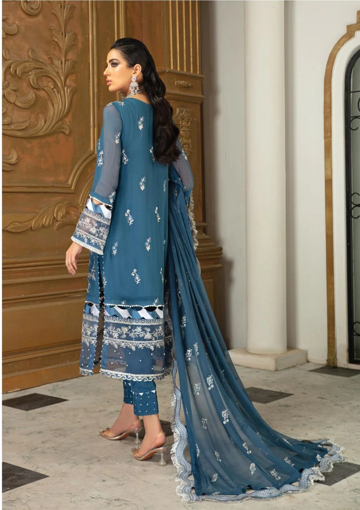 Roheenaz by Mushq Luxury Chiffon Collection '21 – D-8 - Image 4