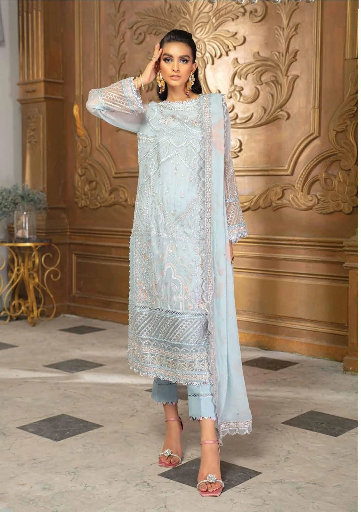 Roheenaz by Mushq Luxury Chiffon Collection '21 – D-9 - Image 3