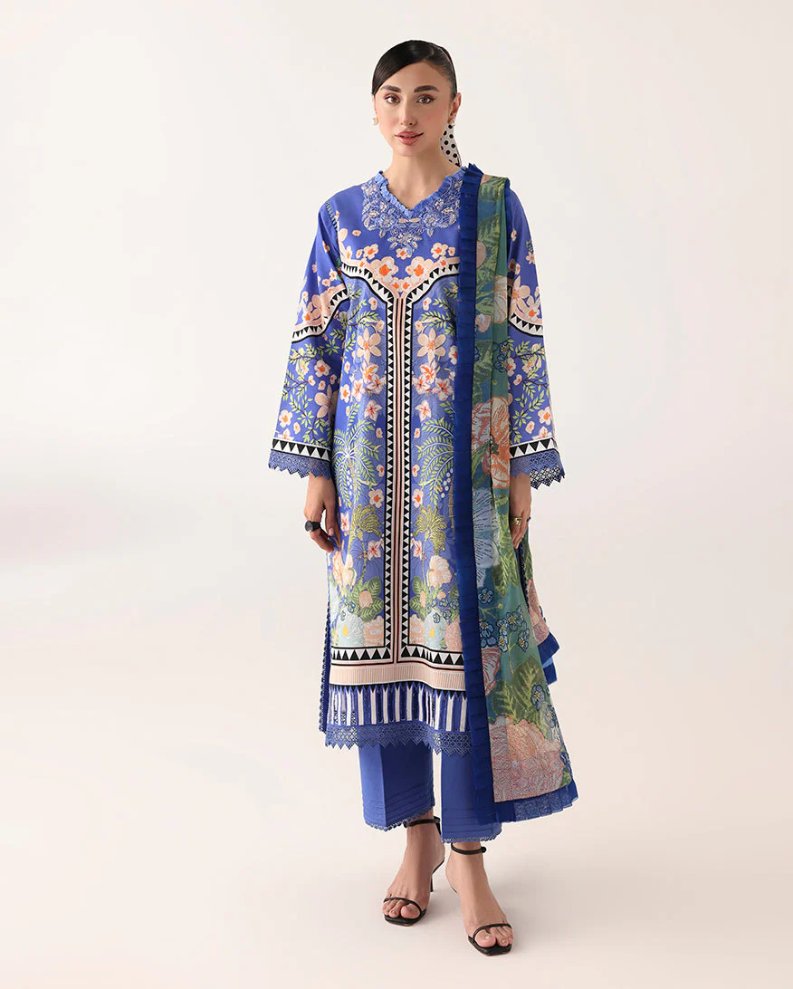 Roheenaz Rosette Summer Lawn – Breeze of Dawn - Image 3