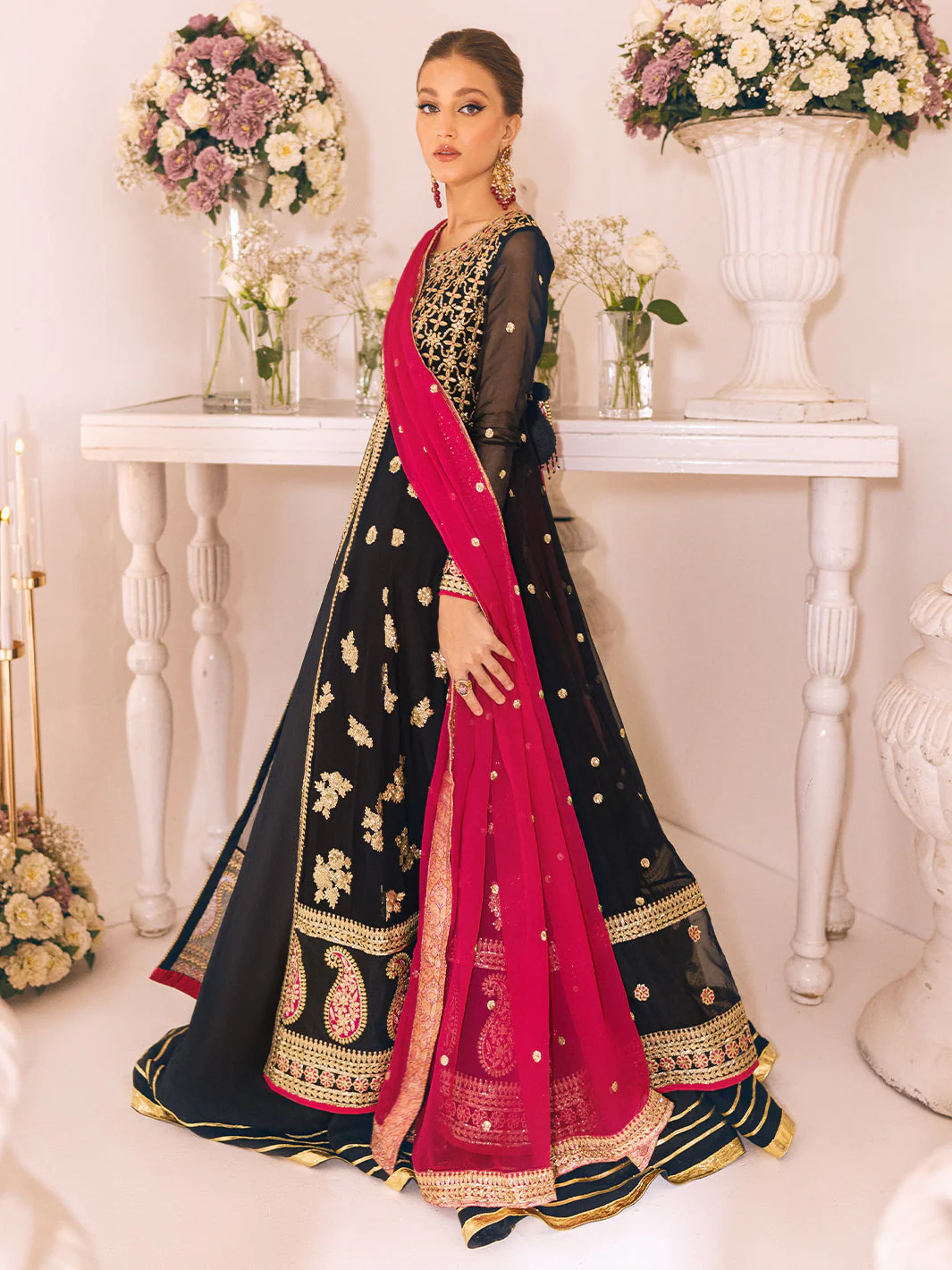 Roheenaz Sawariya Luxury Kalidaar Chiffon Formal Collection – DN-02 - Image 8