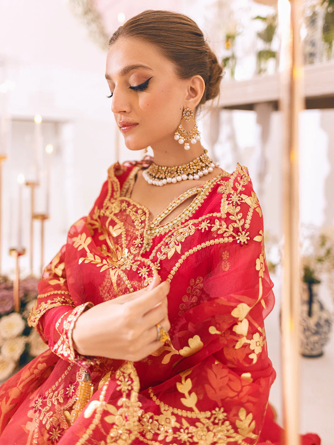 Roheenaz Sawariya Luxury Kalidaar Chiffon Formal Collection – DN-10 - Image 4