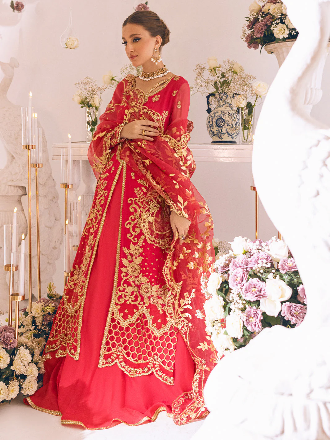 Roheenaz Sawariya Luxury Kalidaar Chiffon Formal Collection – DN-10 - Image 6