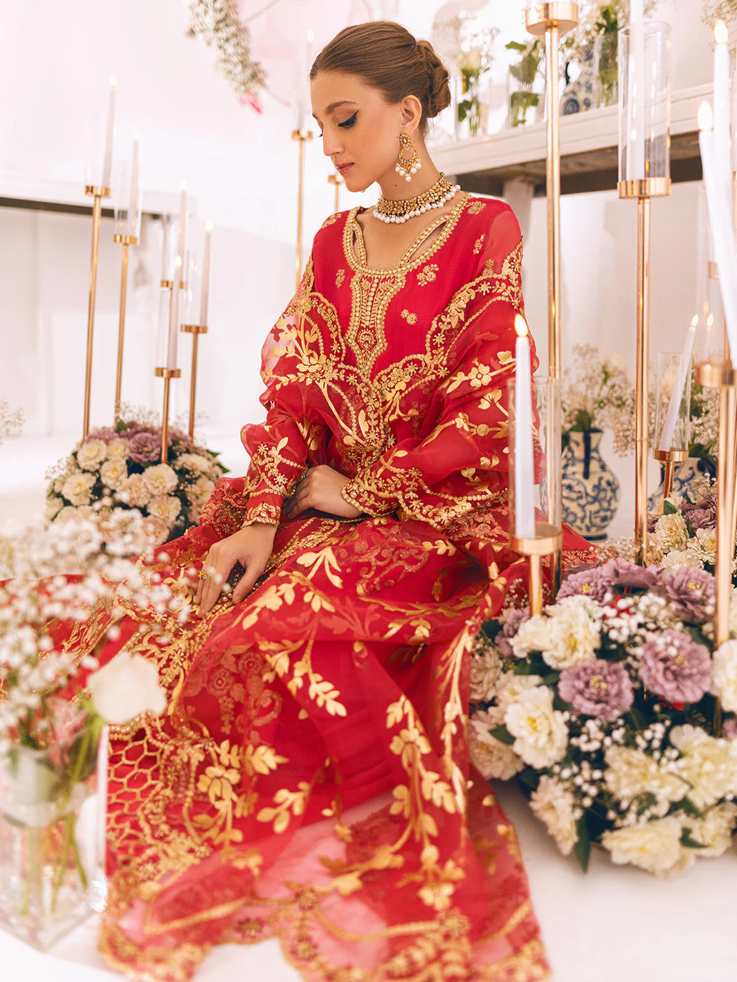 Roheenaz Sawariya Luxury Kalidaar Chiffon Formal Collection – DN-10 - Image 8