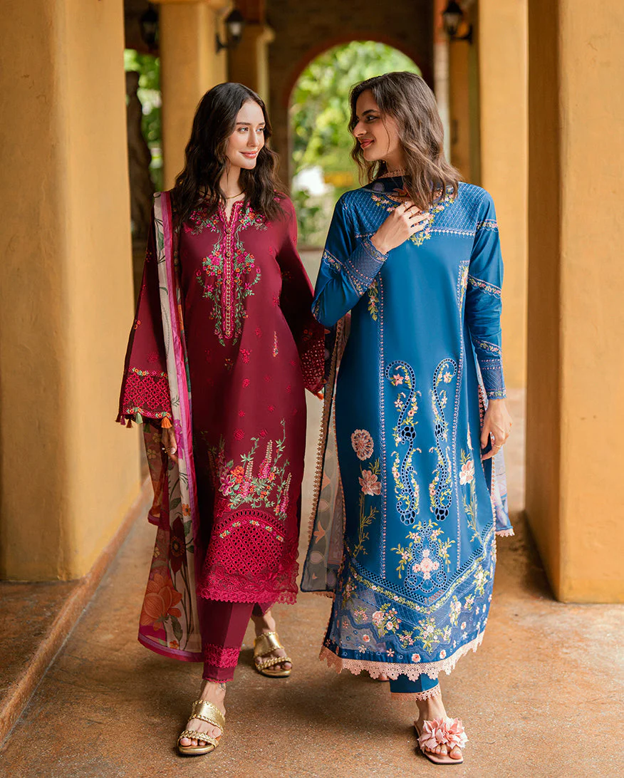 Roheenaz Summer Reverie Luxury Lawn – Calira - Image 12