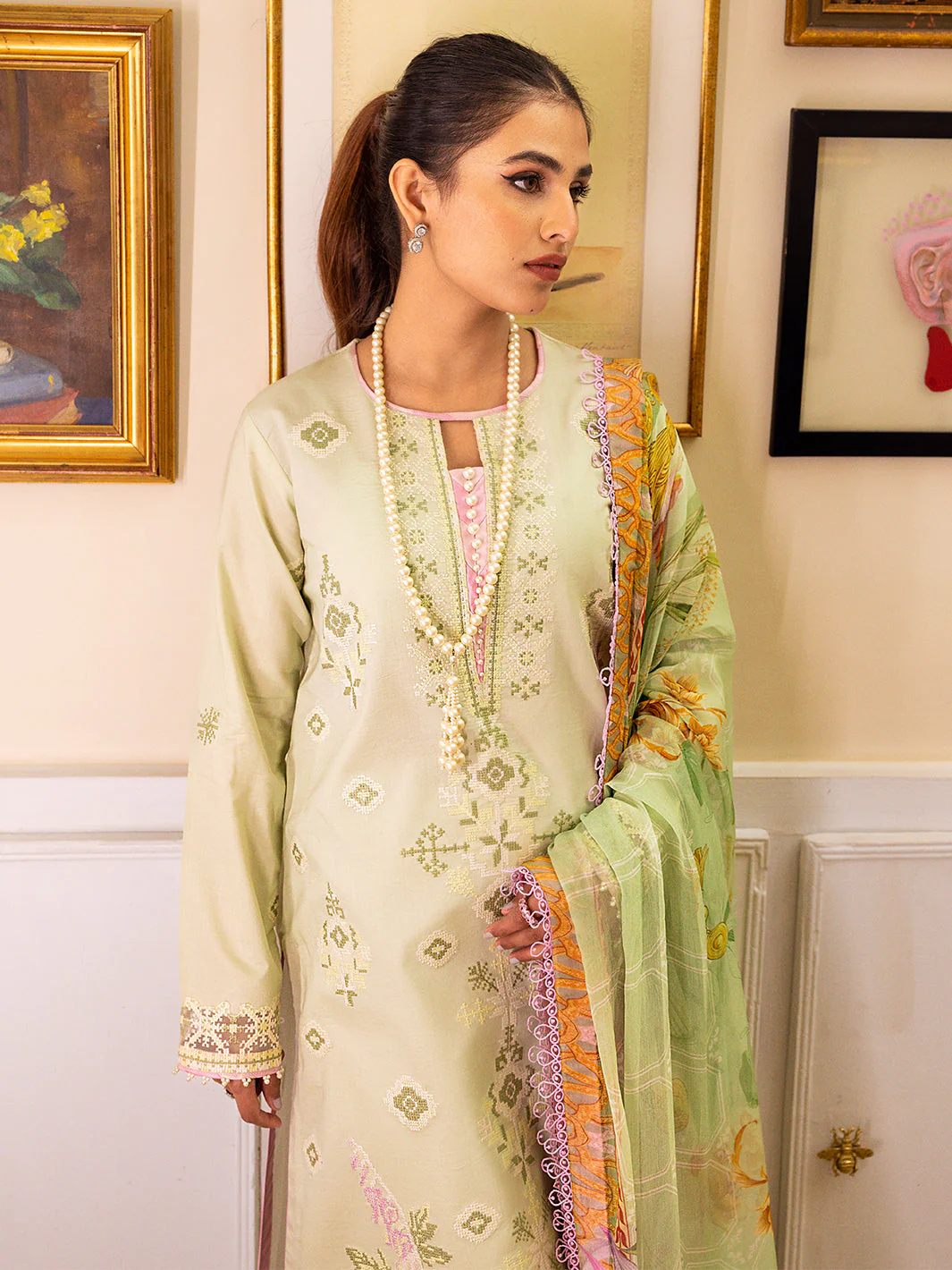 Roheenaz Tabeer Lawn Collection 2023 – Celina - Image 4