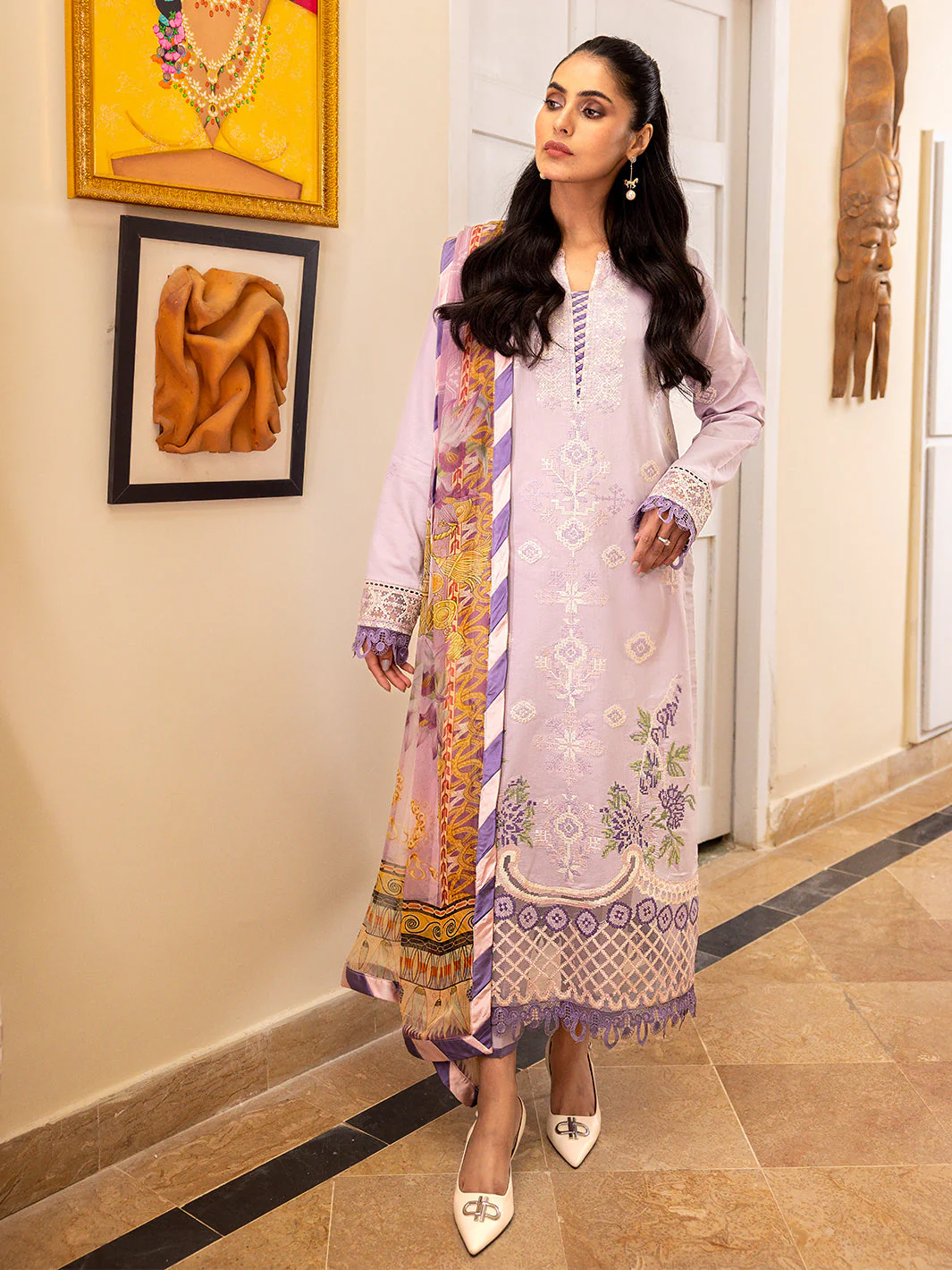 Roheenaz Tabeer Lawn Collection 2023 – Natalia - Image 2