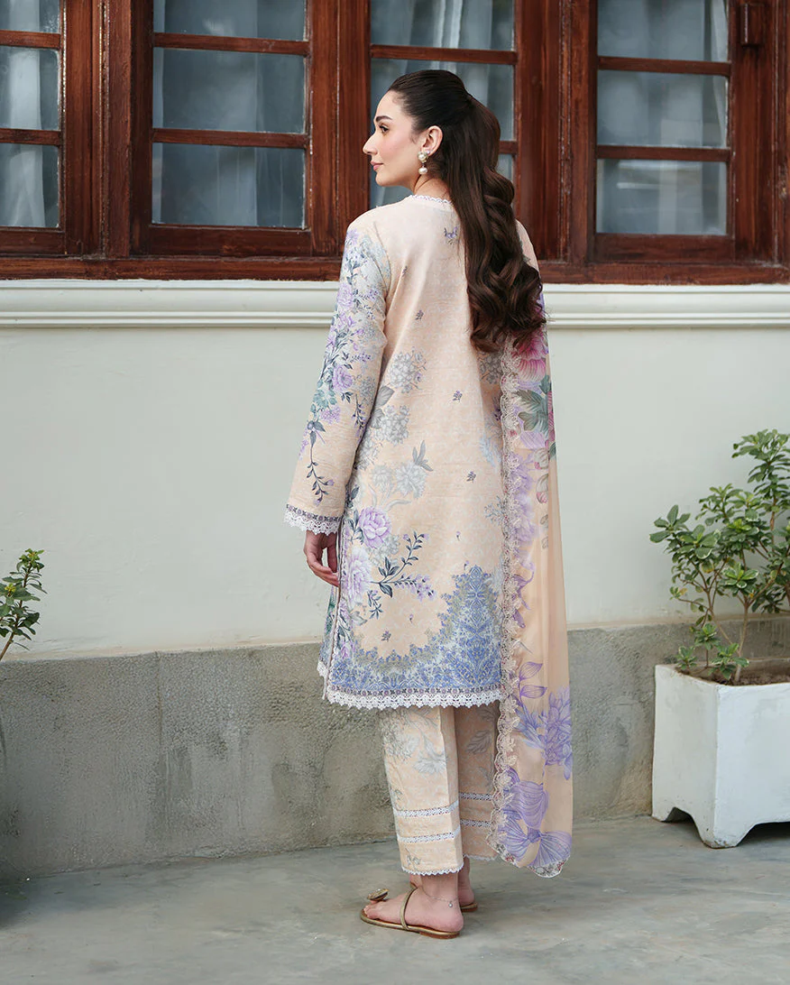 Roheenaz Whispered Florals Lawn – Gentle Breeze - Image 3