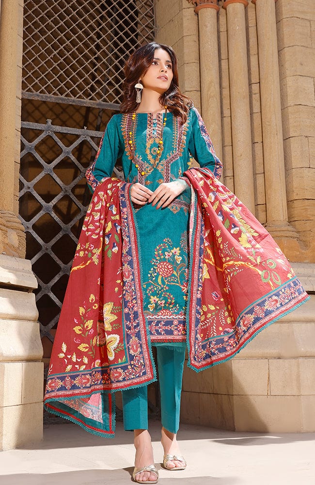 Rung Digital Embroidered Lawn Collection 2022 – RDEL-22-08 - Image 3