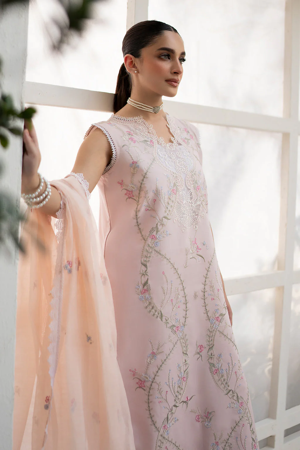 Saad Shaikh Luxe Eid Lawn – Meadow - Image 5
