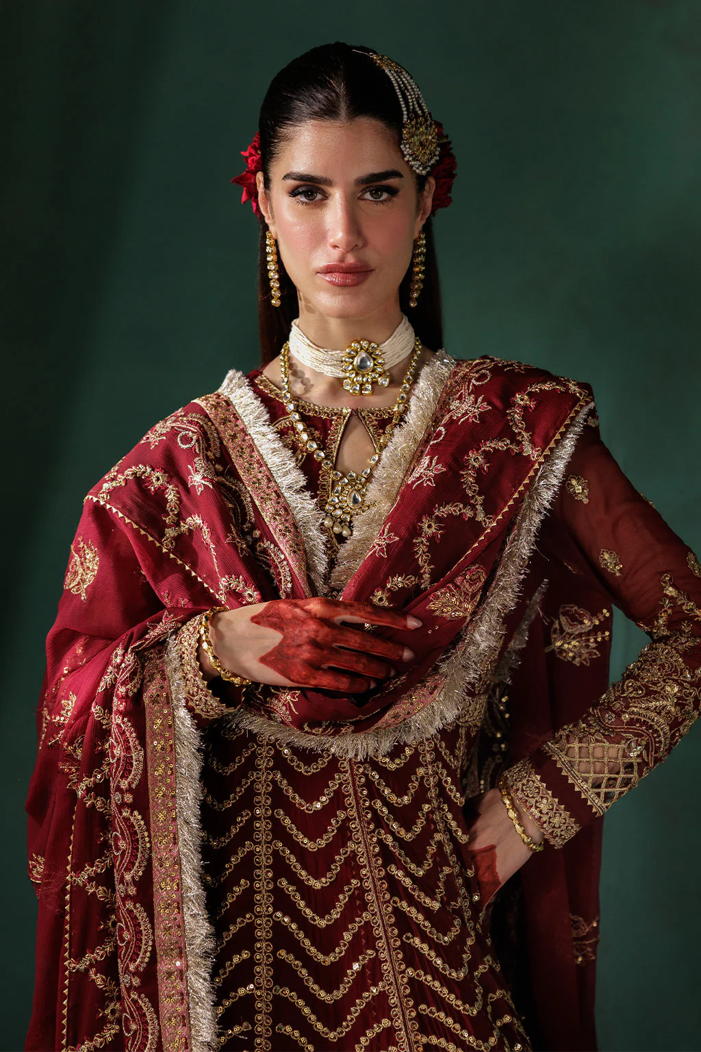Saad Shaikh Meeral Luxury Chiffon Formals – D-02 - Image 6