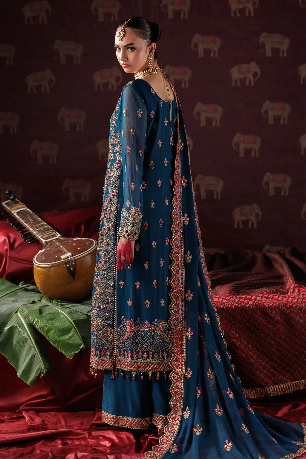 Saad Shaikh Meeral Luxury Chiffon Formals – D-04 - Image 2