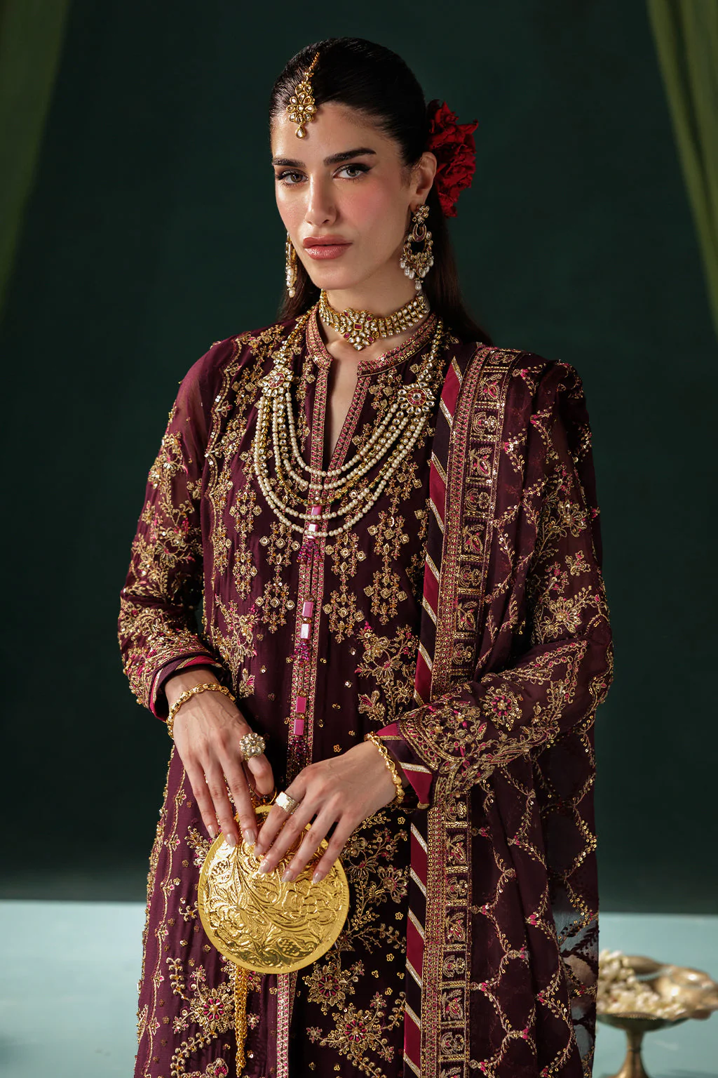 Saad Shaikh Meeral Luxury Chiffon Formals – D-06 - Image 3