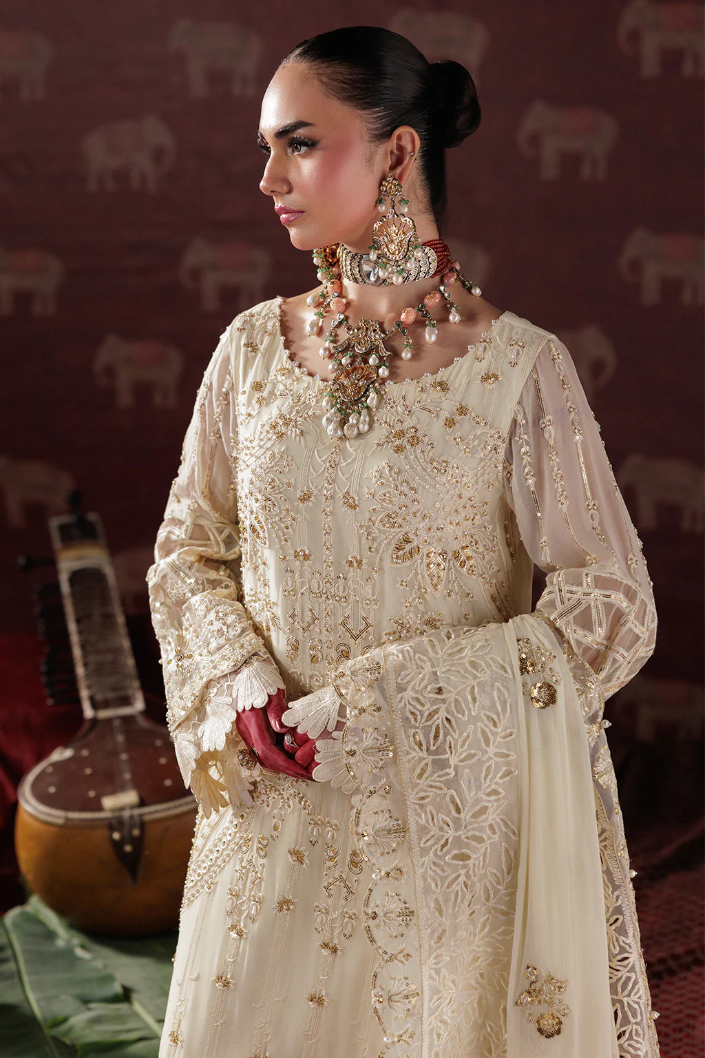 Saad Shaikh Meeral Luxury Chiffon Formals – D-10 - Image 6