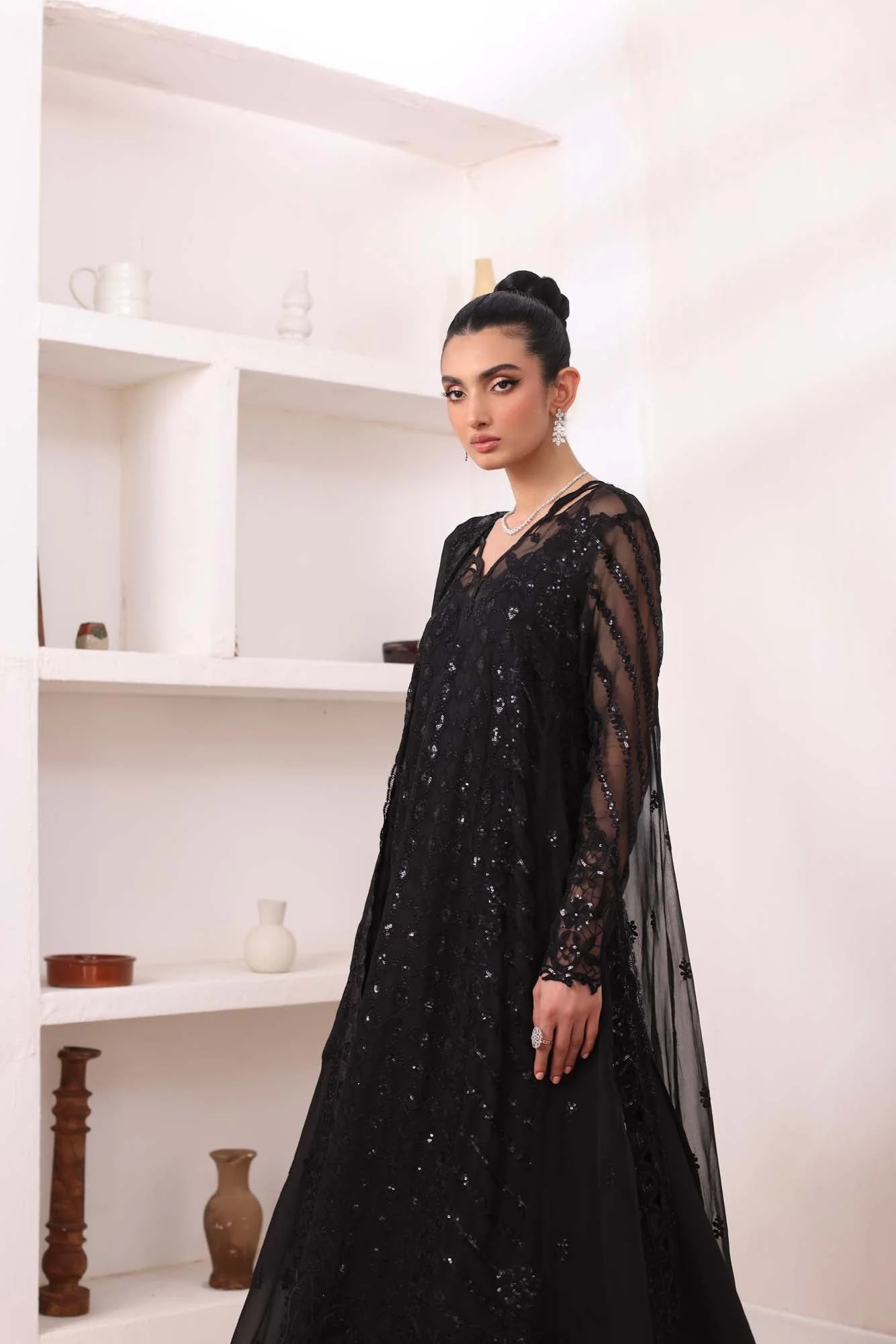 Saadia Asad Noor Chiffon De Luxe Luxury Formals – D4 - Image 7