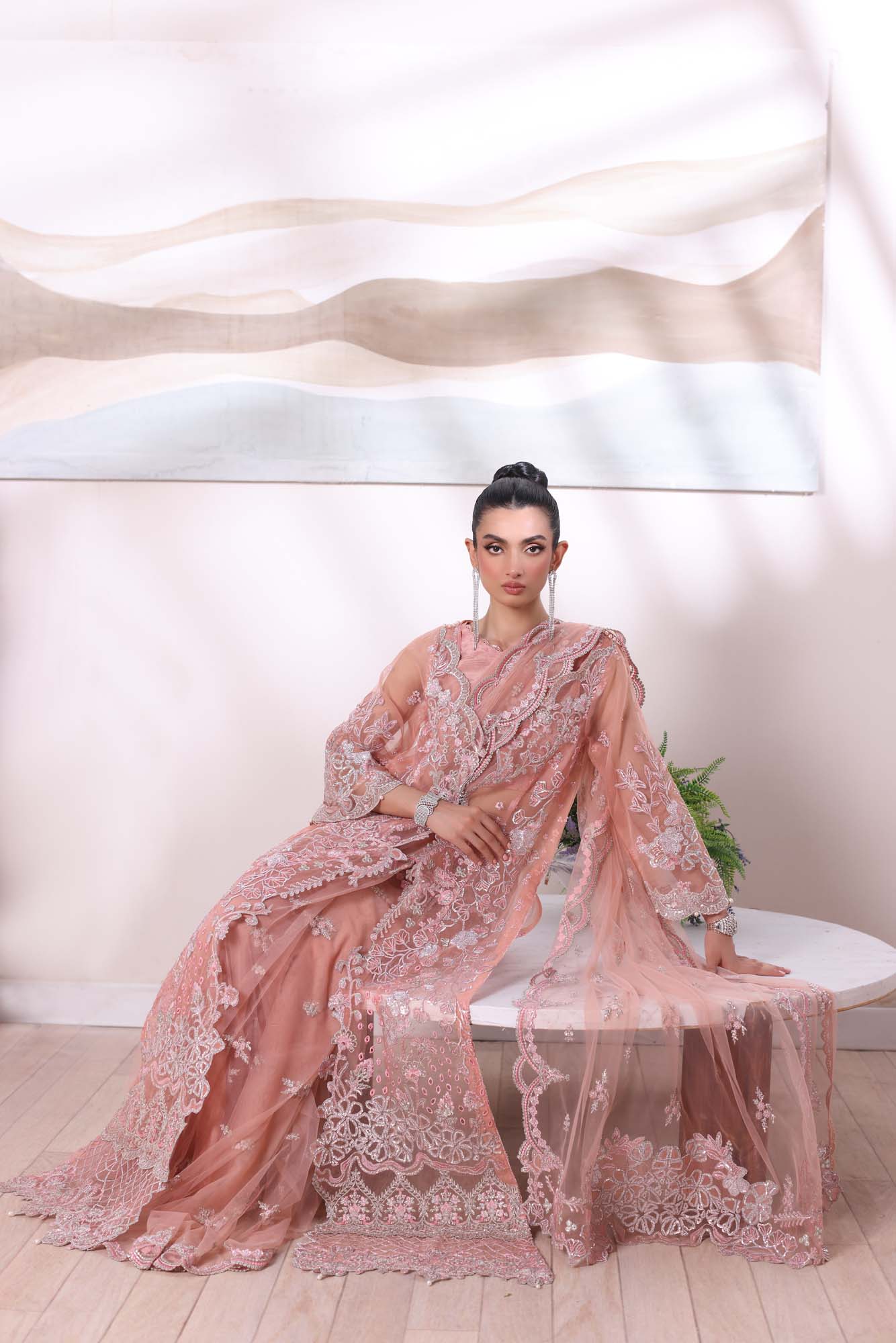 Saadia Asad Noor Chiffon De Luxe Luxury Formals – D6 - Image 8