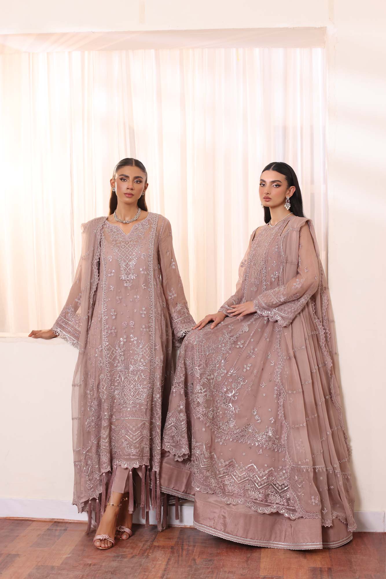Saadia Asad Noor Chiffon De Luxe Luxury Formals – D7 - Image 4