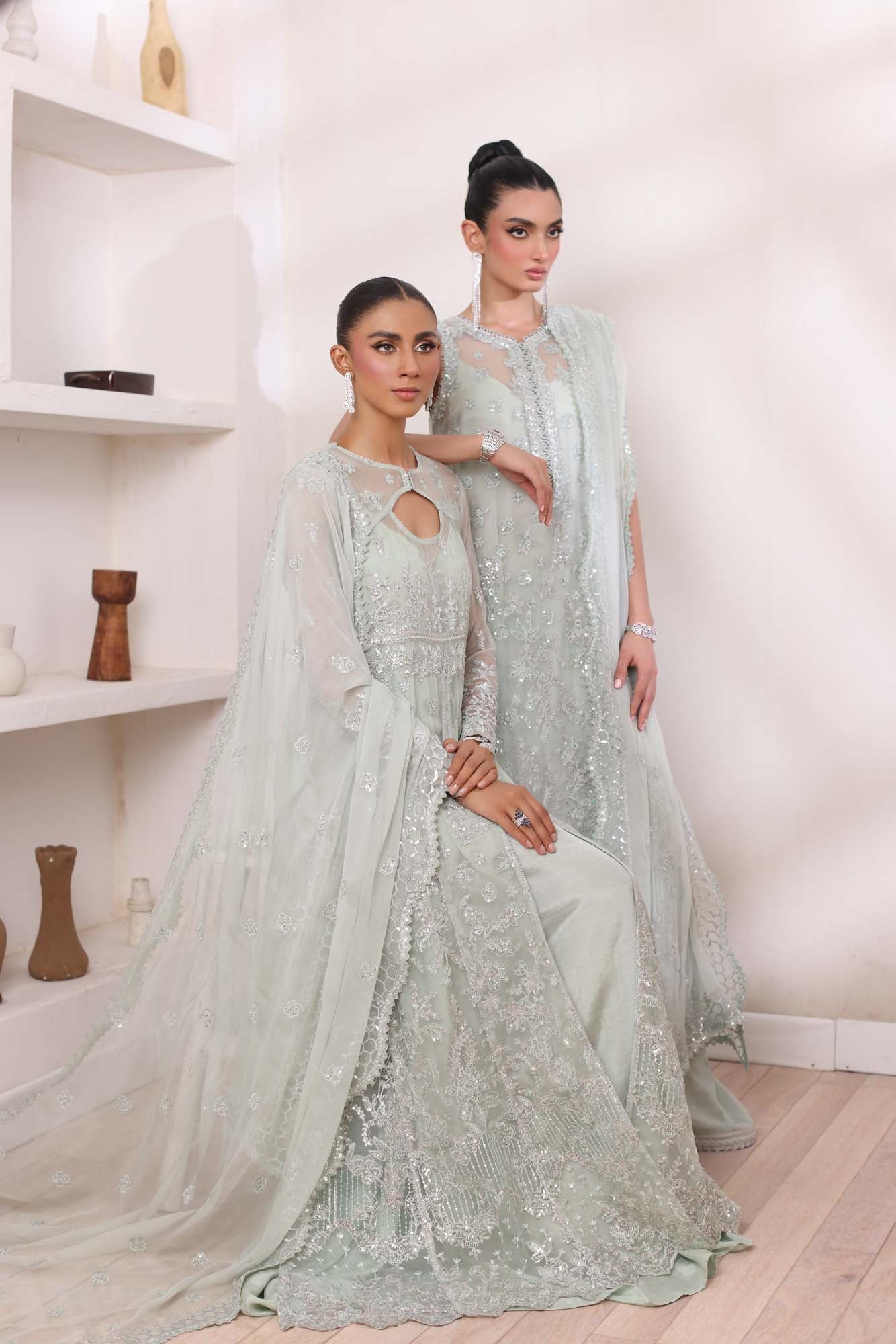 Saadia Asad Noor Chiffon De Luxe Luxury Formals – D8 - Image 10