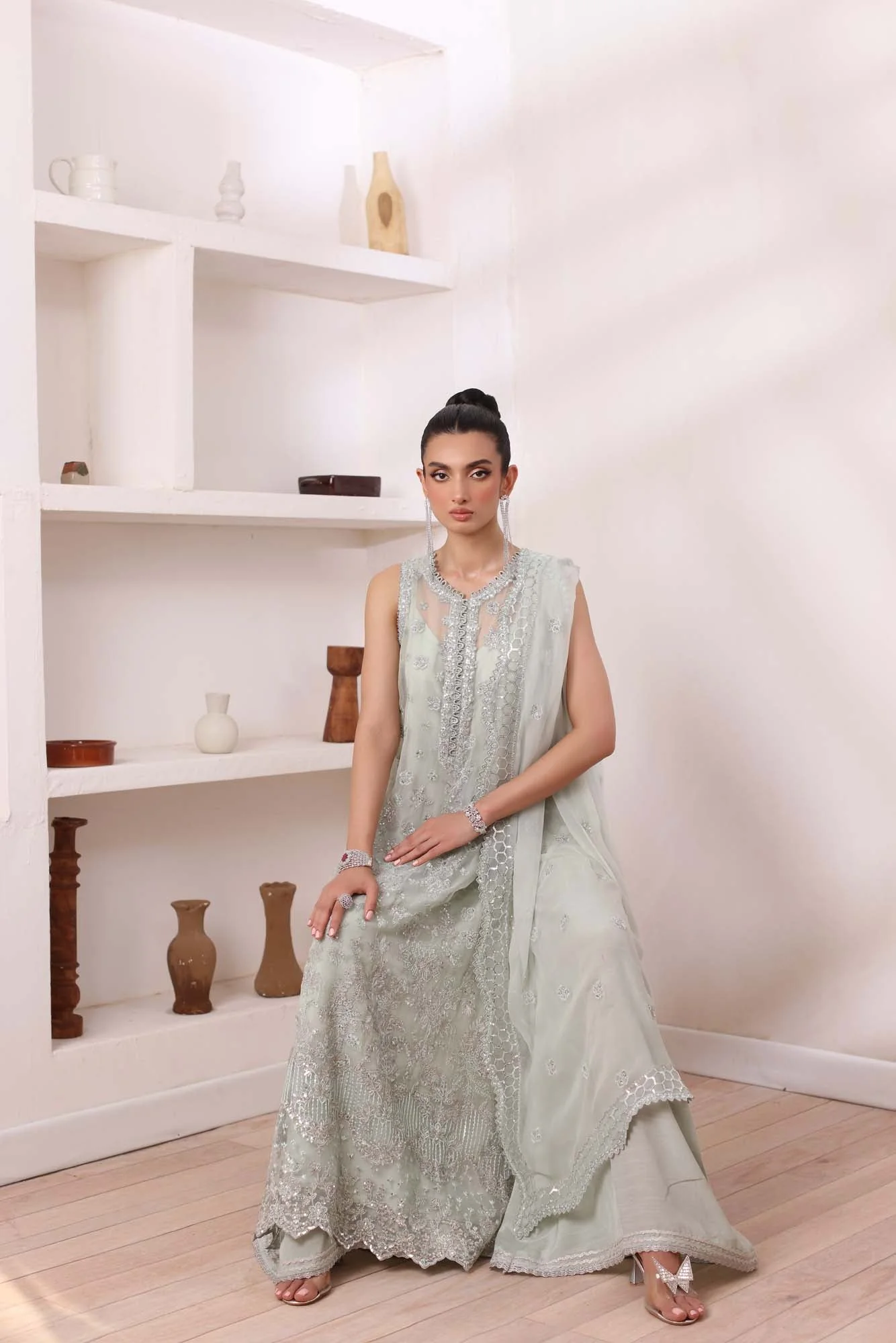 Saadia Asad Noor Chiffon De Luxe Luxury Formals – D8 - Image 5
