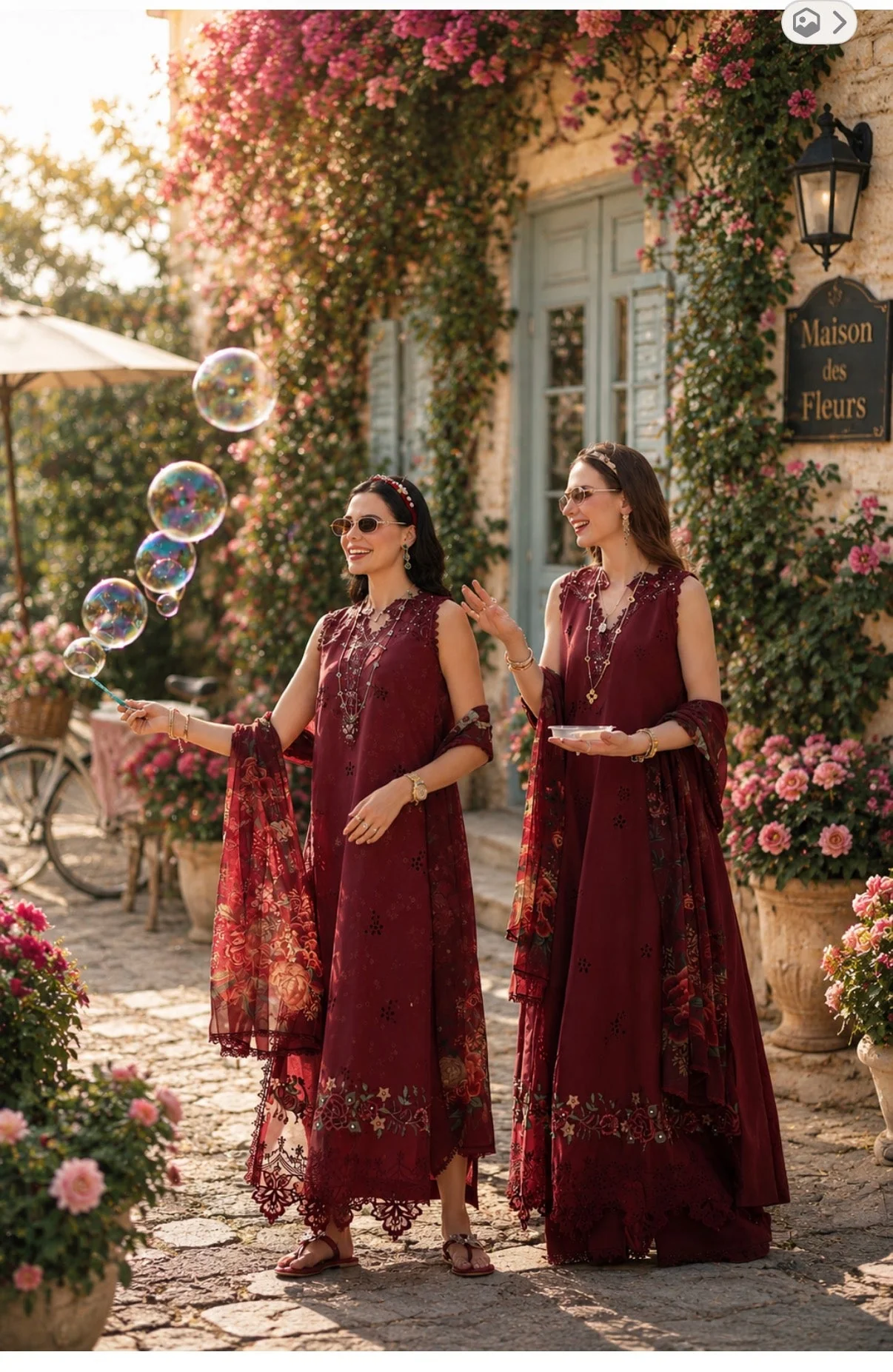 Saadia Asad Noor Eid Printskhas Lawn – D14 – Ruby Royale - Image 6