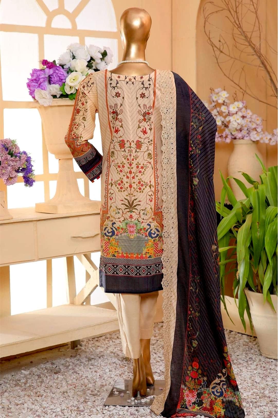 Sadabahar Stitched Lawn Collection – SB-09 - Image 3