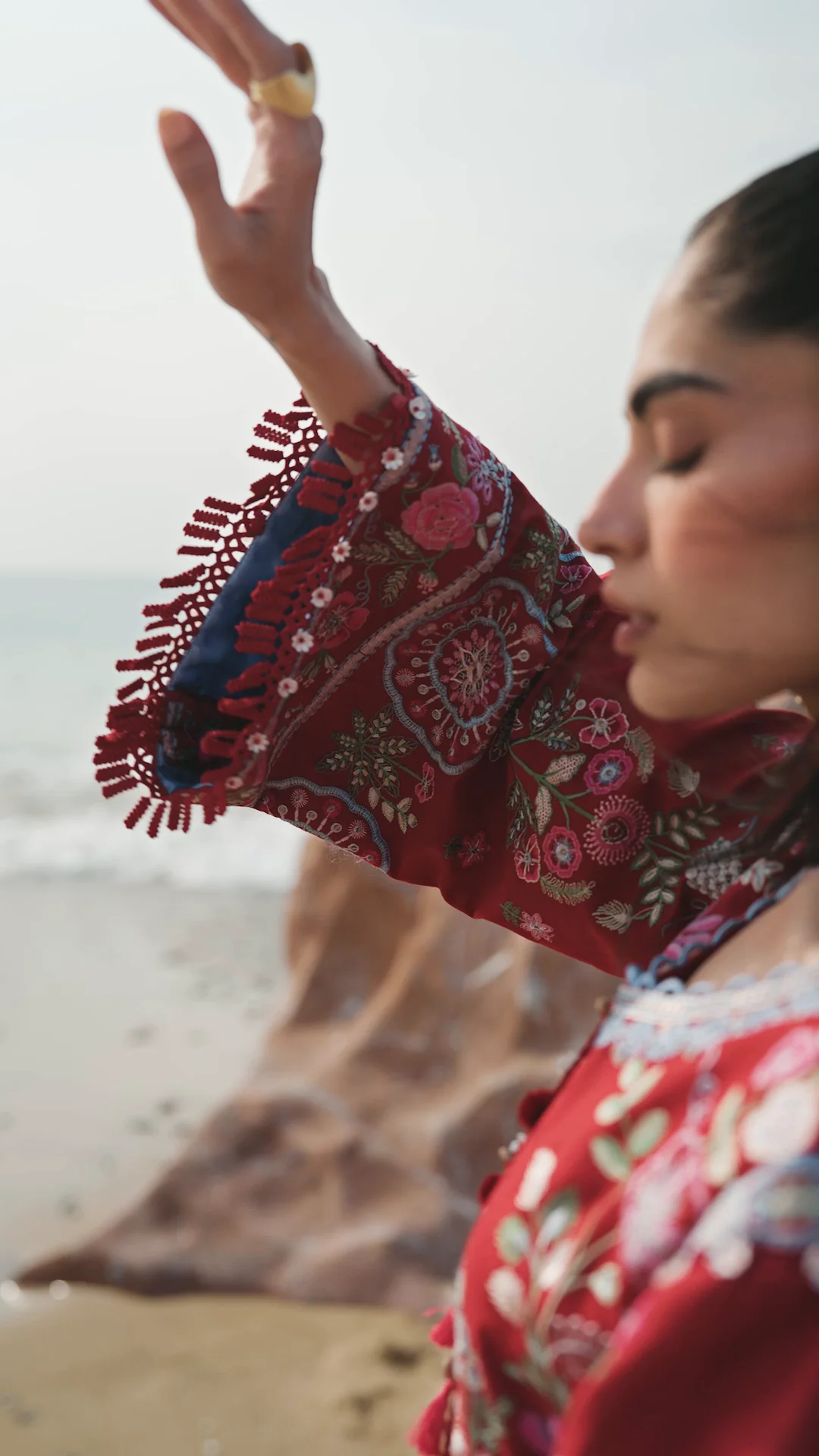 Sadaf Fawad Khan Festive Luxury Lawn – Laal - Image 10