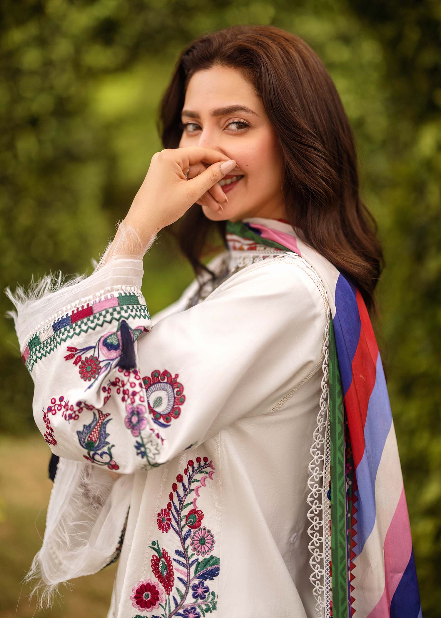 Sadaf Fawad Khan Siraa Festive Lawn X Mahira Khan β Suzani (A) - Image 2