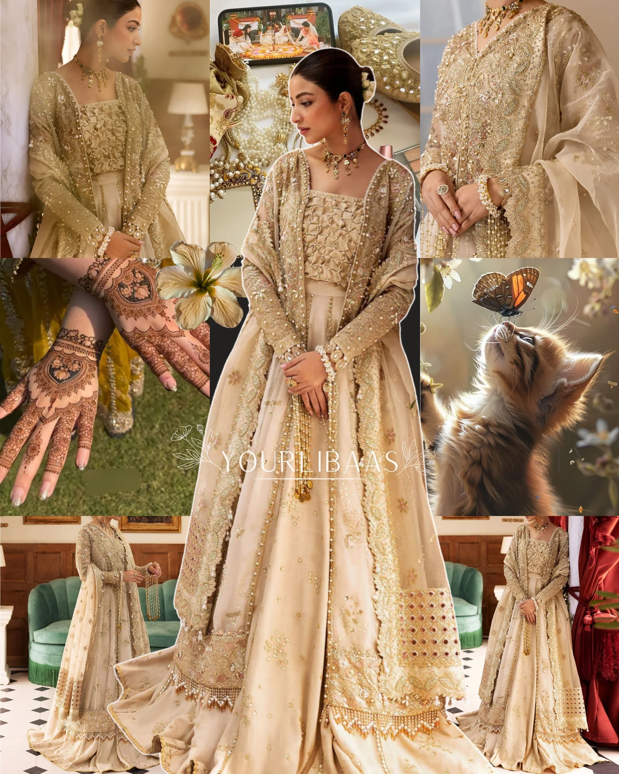 Sadaf Fawad Khan Siraa Luxury Festive Formals – Ivory Celeste - Image 3