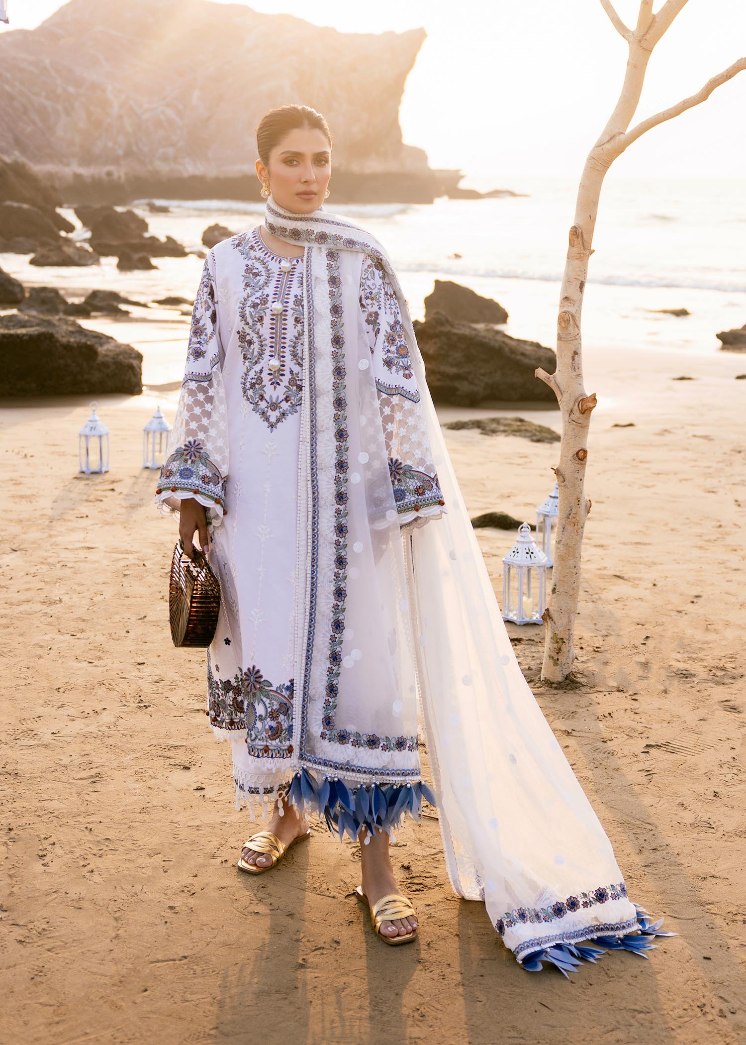 Sadaf Fawad Khan Siraa Luxury Lawn Collection – Amira (A) - Image 6