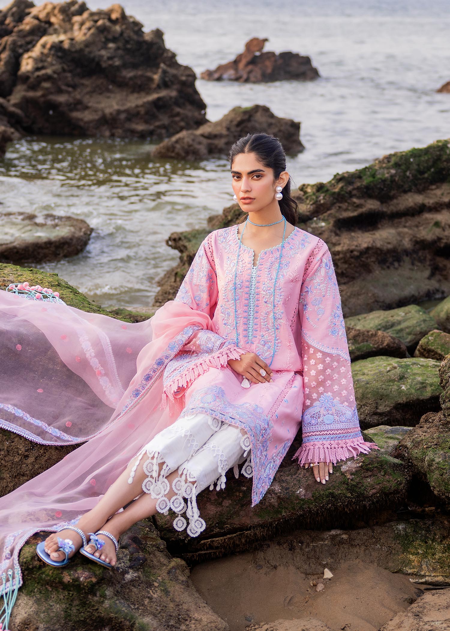 Sadaf Fawad Khan Siraa Luxury Lawn Collection – Amira (B) - Image 4