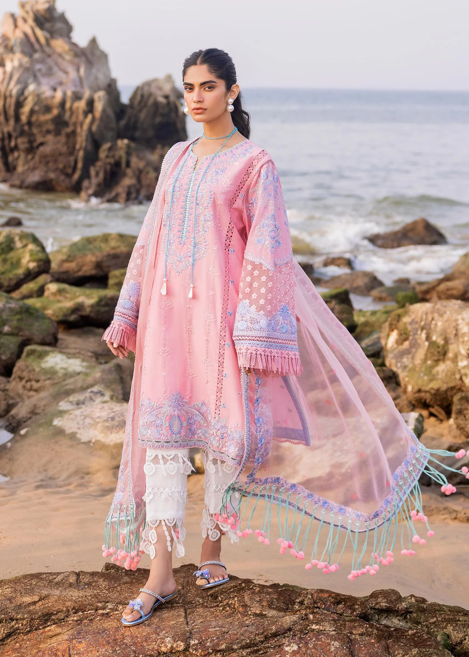 Sadaf Fawad Khan Siraa Luxury Lawn Collection – Amira (B) - Image 6
