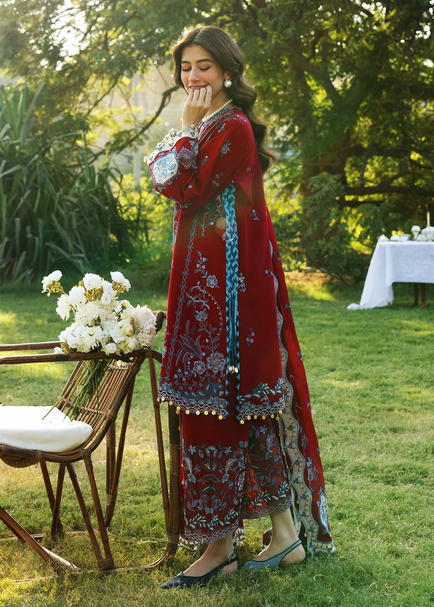 Sadaf Fawad Khan Siraa Luxury Lawn β KOI - A - Image 9