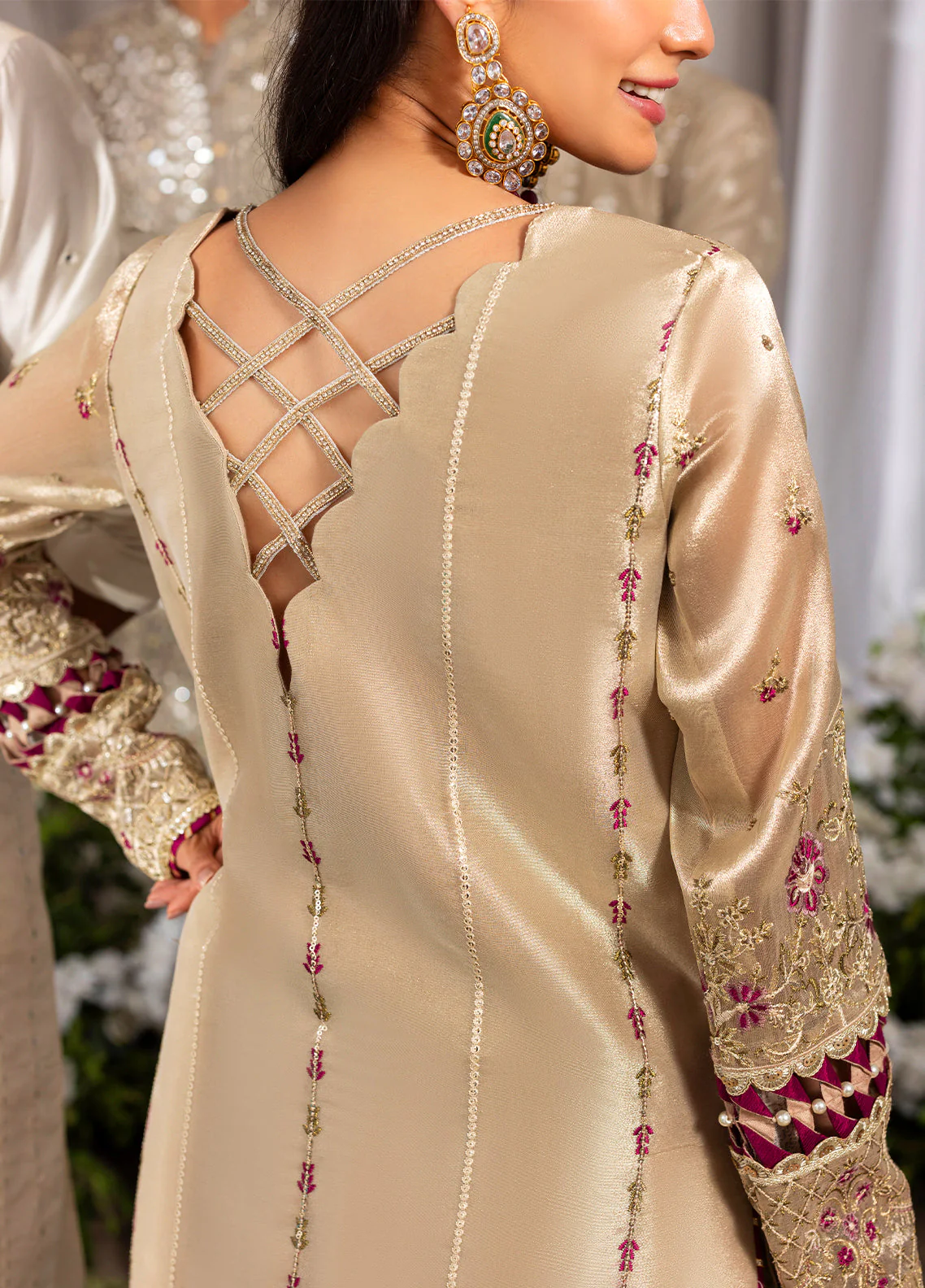 Sahane Haye Dil Luxury Wedding Formals – CT29005 Gold Love - Image 8