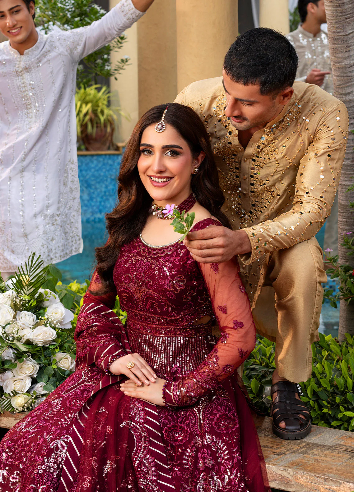 Sahane Haye Dil Luxury Wedding Formals – CT29009 Crimson HeartBeat - Image 9
