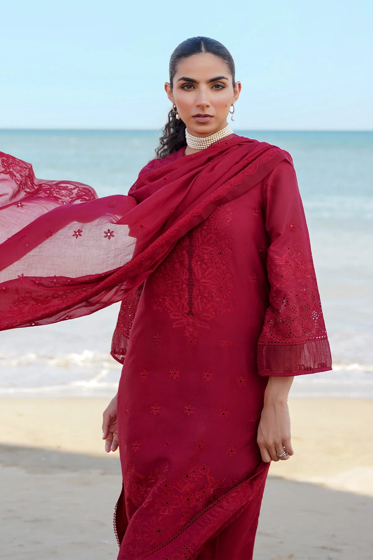 Sahar Festive Chikankari Lawn – S24-CK-V2-01 - Image 2