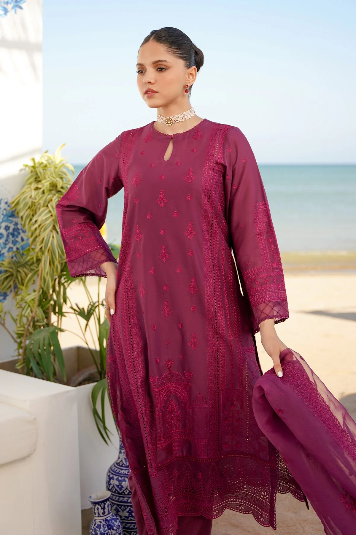 Sahar Festive Chikankari Lawn – S24-CK-V2-05 - Image 3