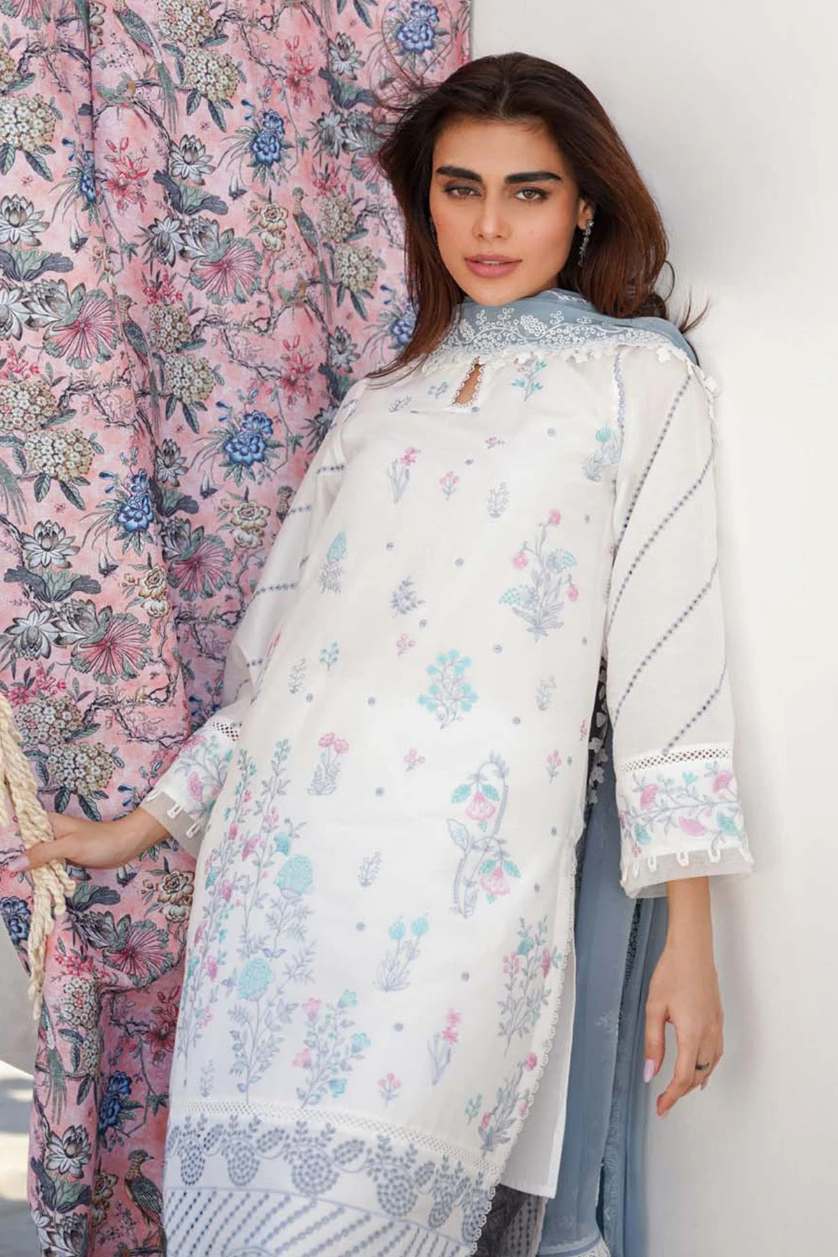Sahar Festive Chikankari Lawn – S24-CK-V2-10 - Image 2