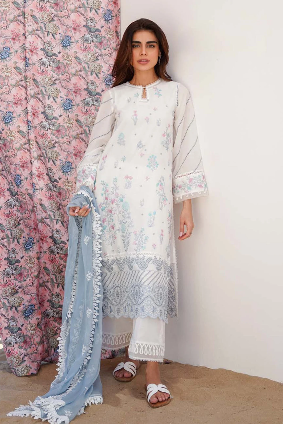 Sahar Festive Chikankari Lawn – S24-CK-V2-10 - Image 6