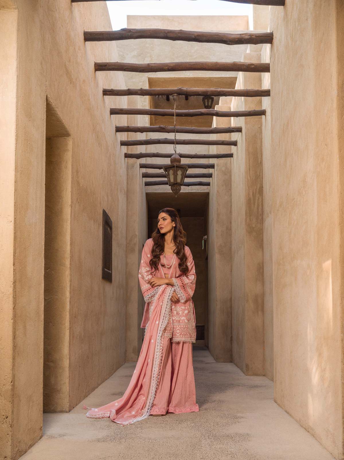 Sahar Mirage Luxury x Kiran Malik Lawn Collection – Chikankari 3 Piece-S24-CK-L1-02 - Image 4