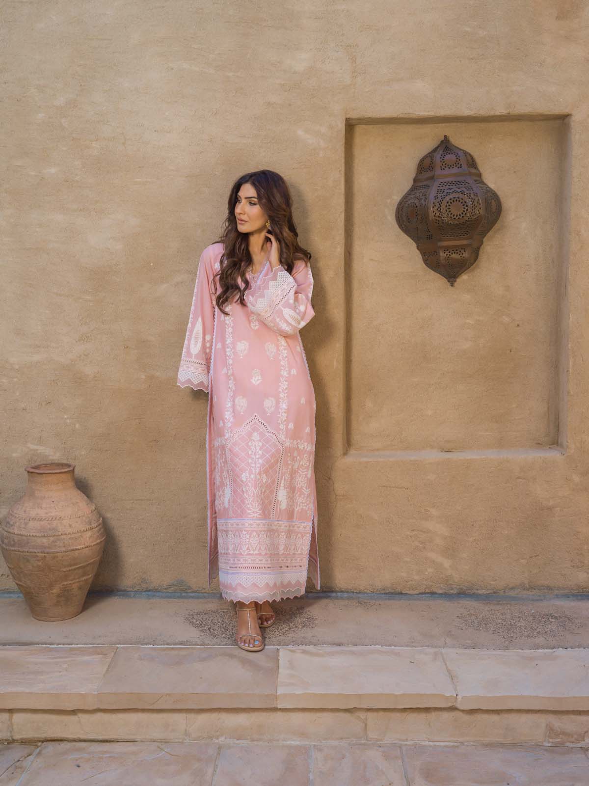Sahar Mirage Luxury x Kiran Malik Lawn Collection – Chikankari 3 Piece-S24-CK-L1-06 - Image 4