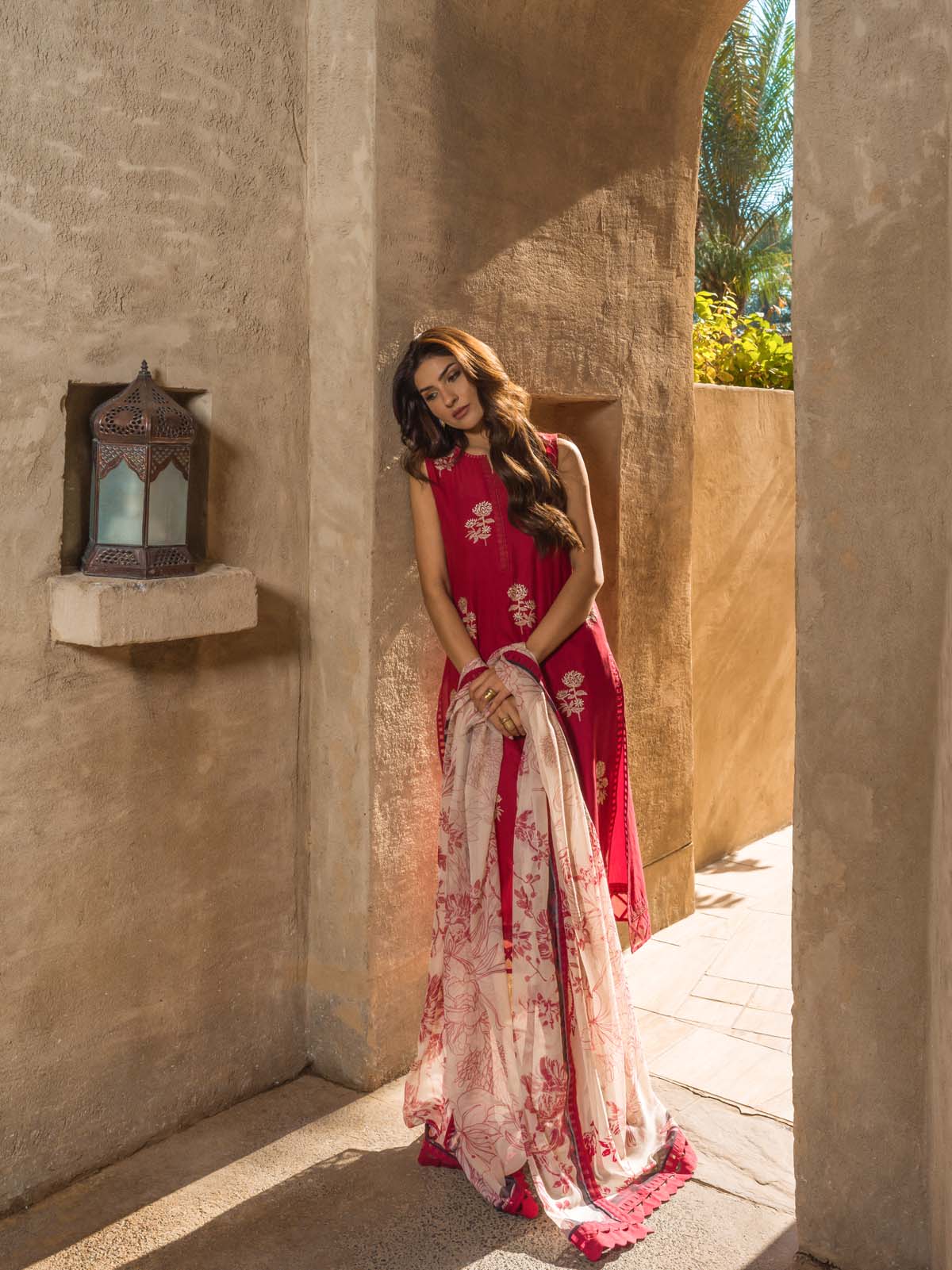 Sahar Mirage Luxury x Kiran Malik Lawn Collection – Slub Lawn 3 Piece (Embroidered)-S24-ES-L1-03 - Image 5