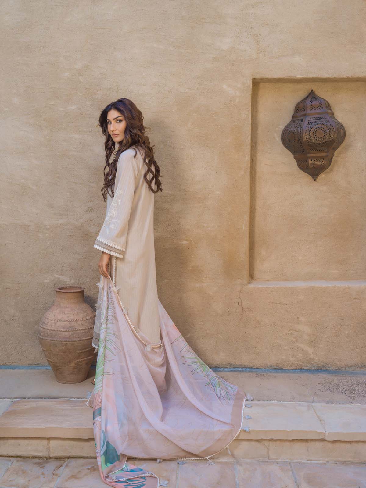 Sahar Mirage Luxury x Kiran Malik Lawn Collection – Textured Lawn 3 Piece (Embroidered)-S24-TL-L1-05 - Image 5