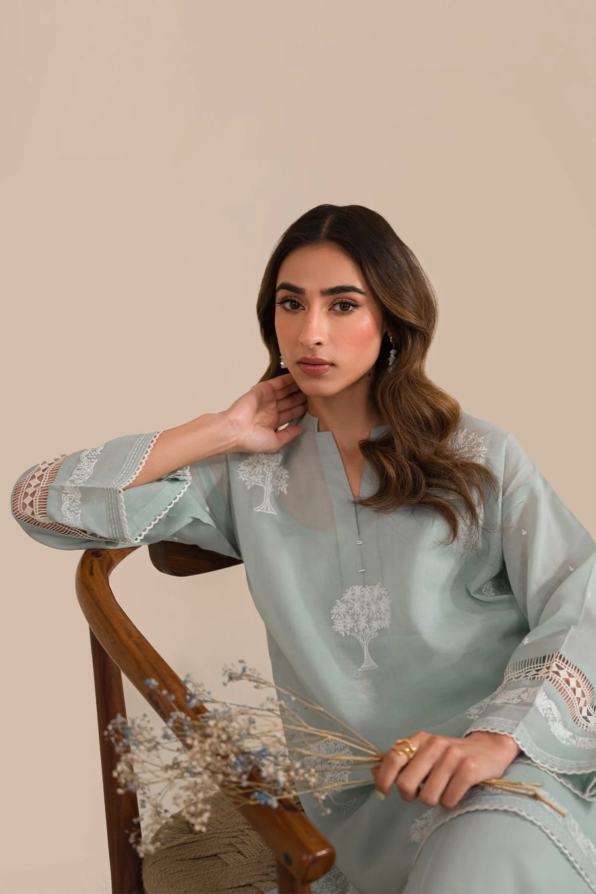 Sahar Pret/Stitched Chikankari Collection 2024 – Swan - Image 5