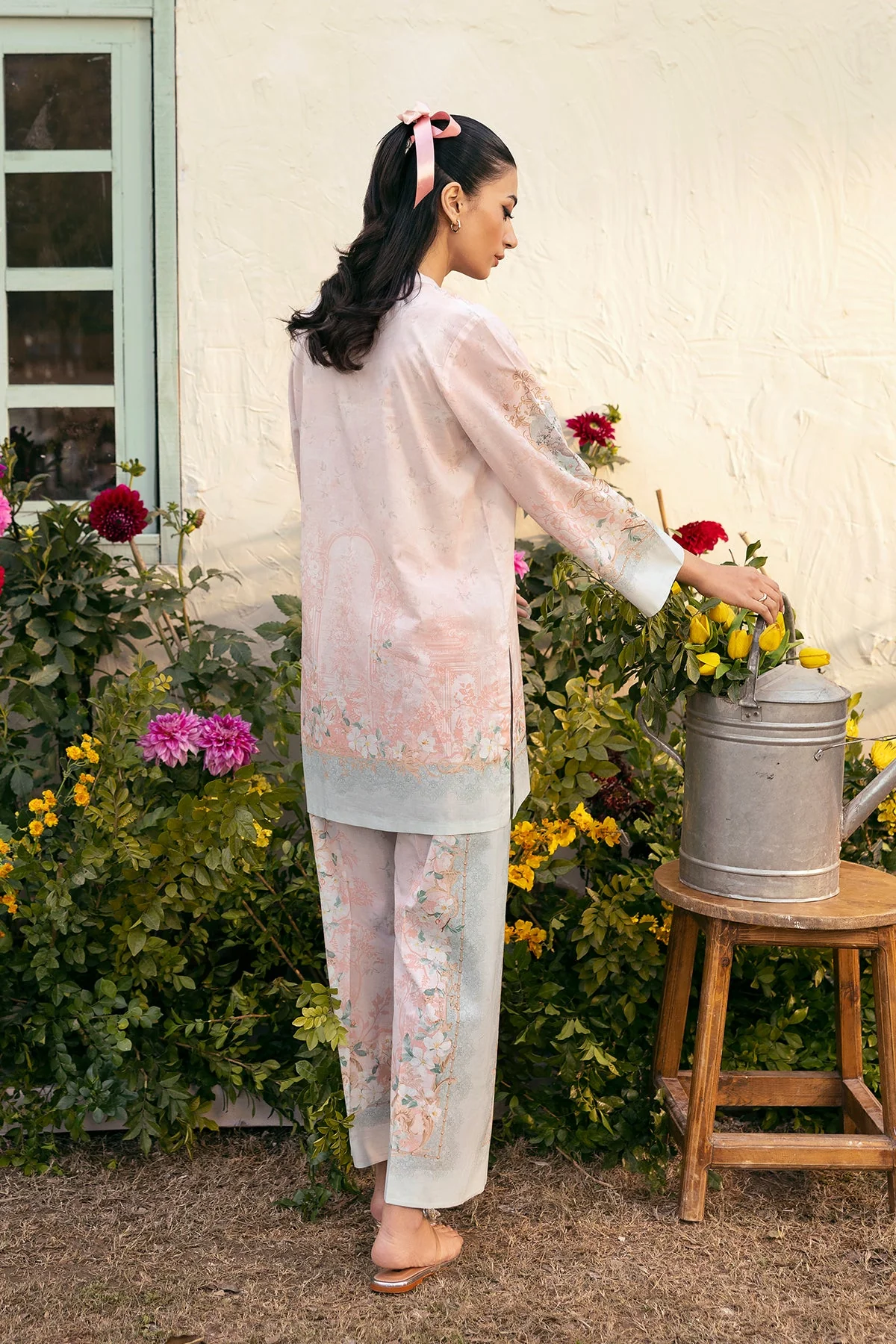 Sahar Selene Lawn – Mint Blush - Image 4