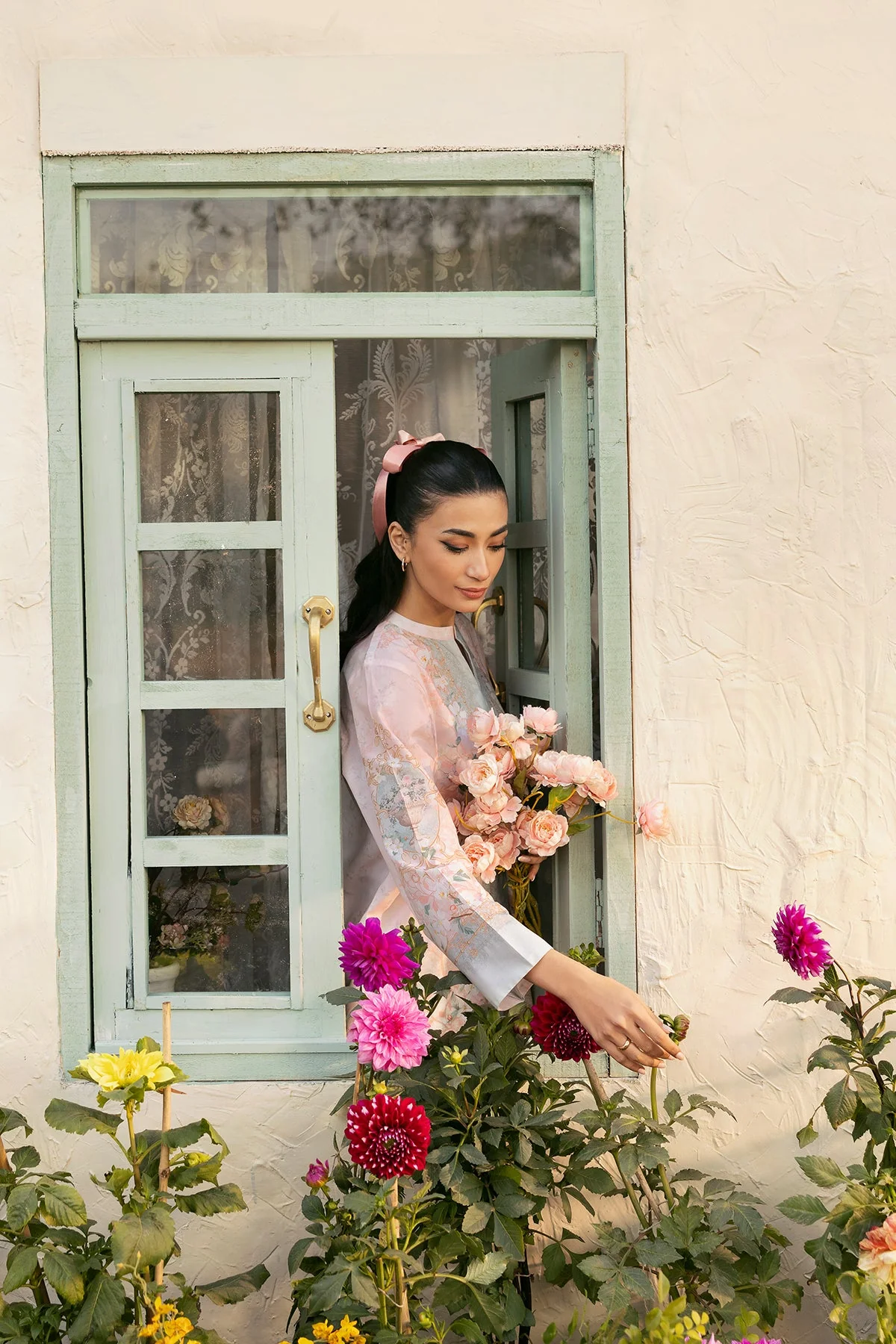 Sahar Selene Lawn – Mint Blush - Image 5